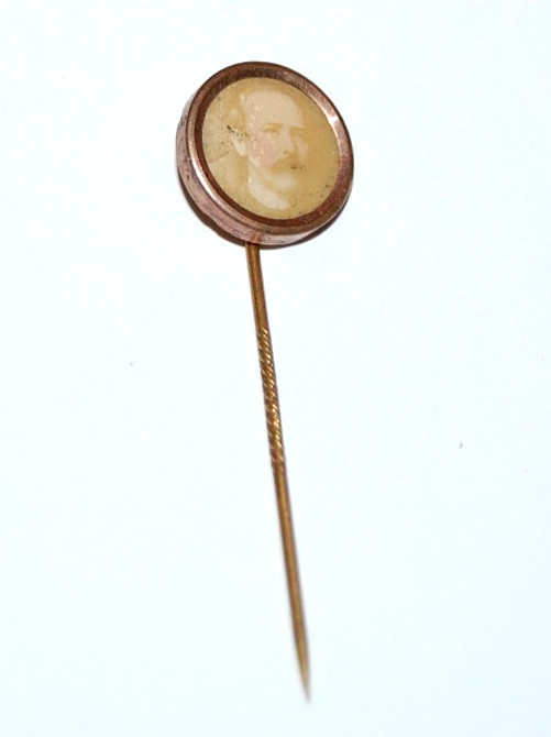 1904 ALTON PARKER STICKPIN campaign pinback button political badge president