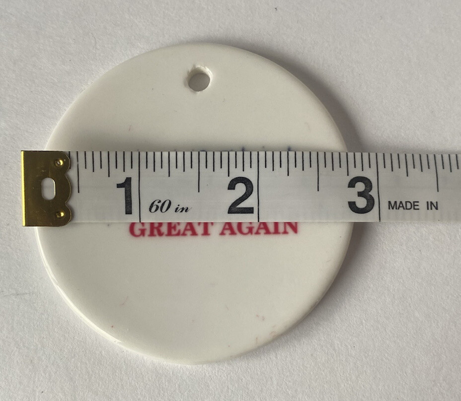 President Trump MAGA Make America Great Again Flat Christmas Tree Ornament 2016