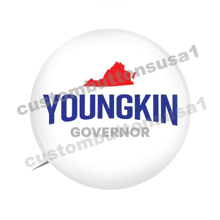 GLENN YOUNGKIN BUTTON – For Virginia Governor – Republican candidate – Pinback