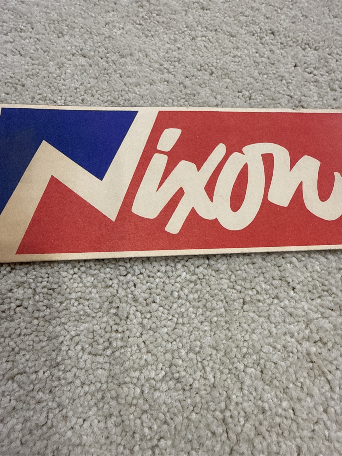 Vintage Nixon Bumper Sticker 3.5″ x 8″