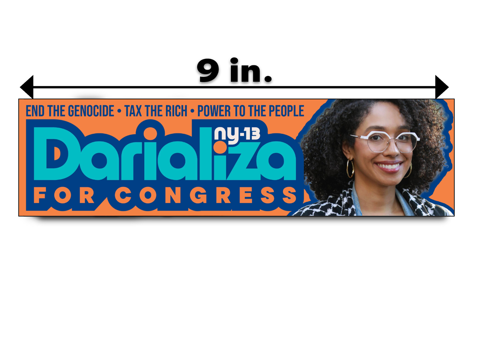 DARIALIZA AVILA CHEVALIER Bumper Sticker Congress New York Decal Democrat 2026