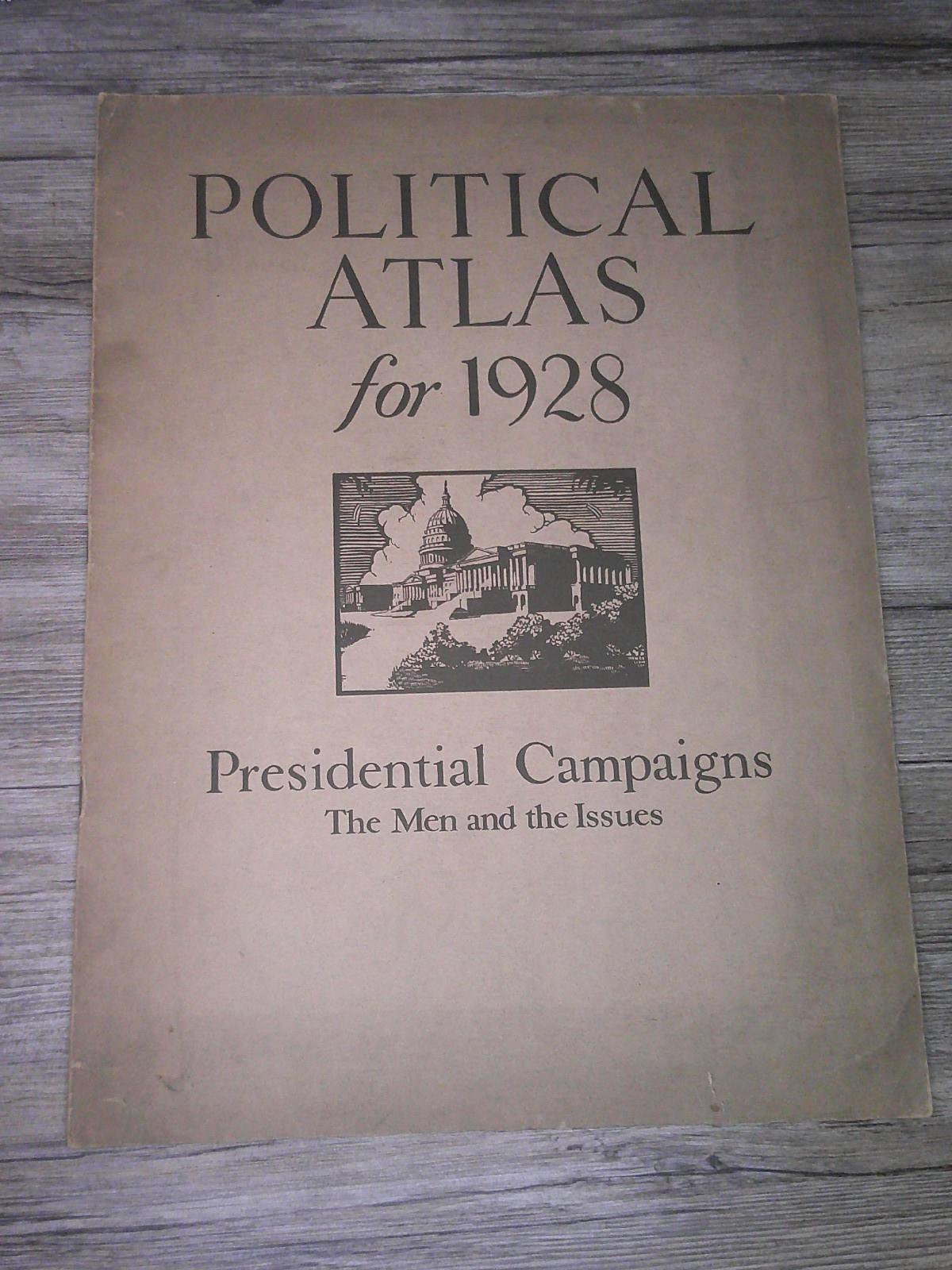 Rand McNally Political atlas Presidential election platforms 1928 Herbert Hoover
