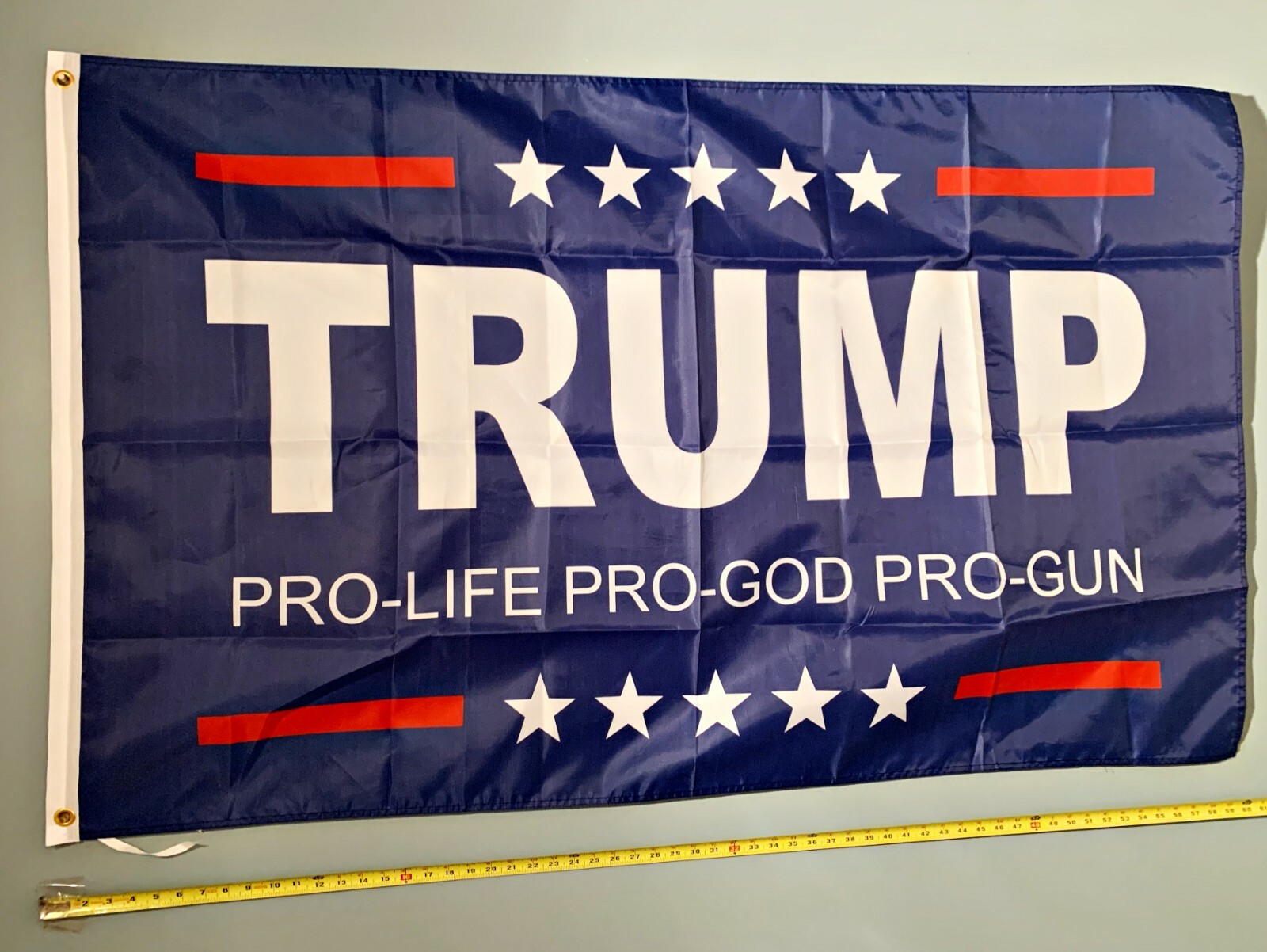 TRUMP FLAG *FREE SHIP USA SELLER! Pro Gun Pro Life Trump Donald Sign Poster 3×5′
