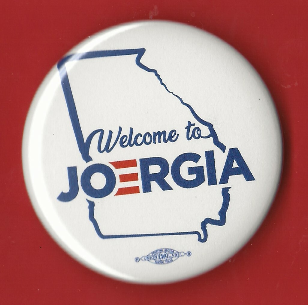 2020 Joe Biden 2.25″ / “Official Georgia – JOErgia” Campaign Button(GA03)