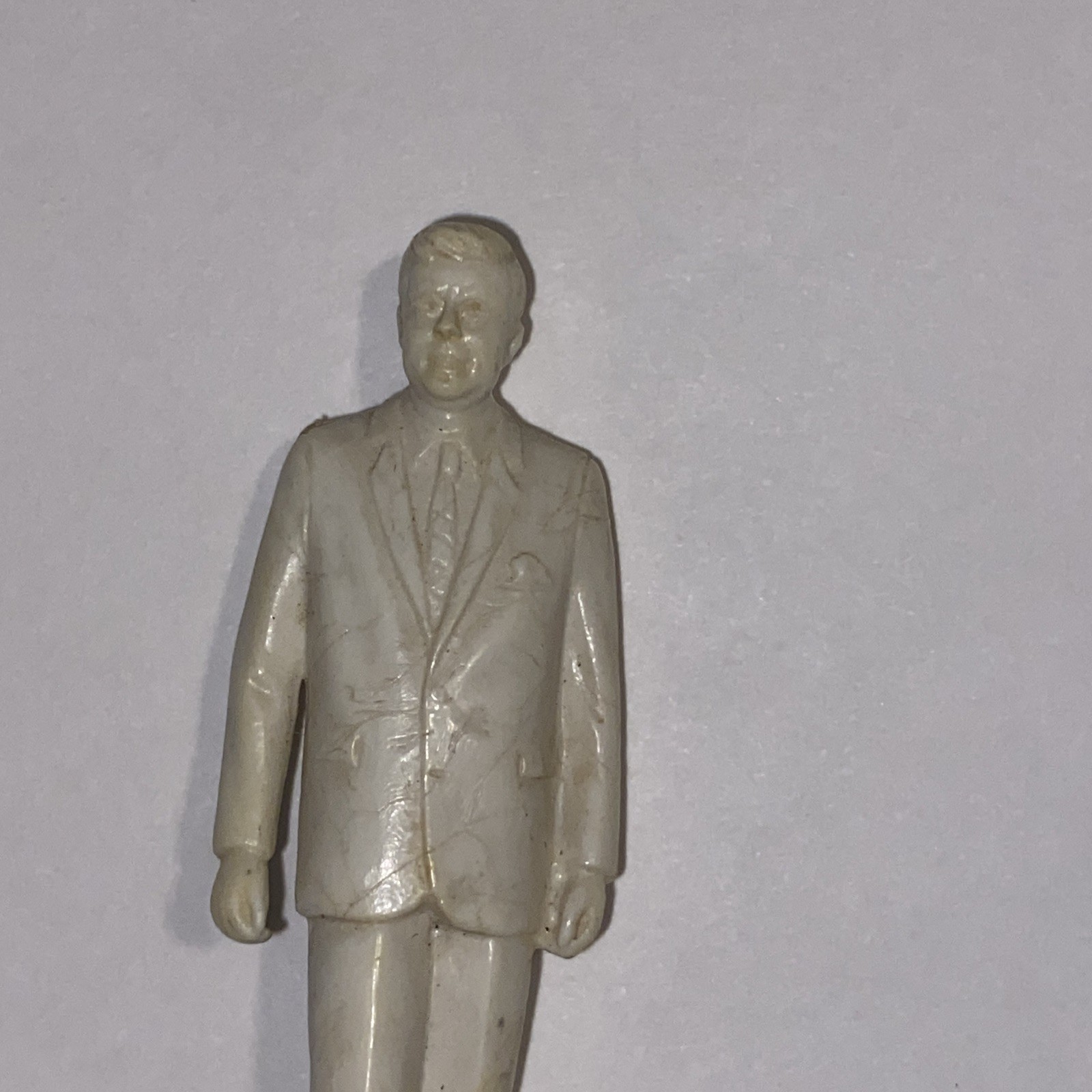 Marx Square Base Kennedy Figure 60mm Hard Plastic Candidate for President NP4