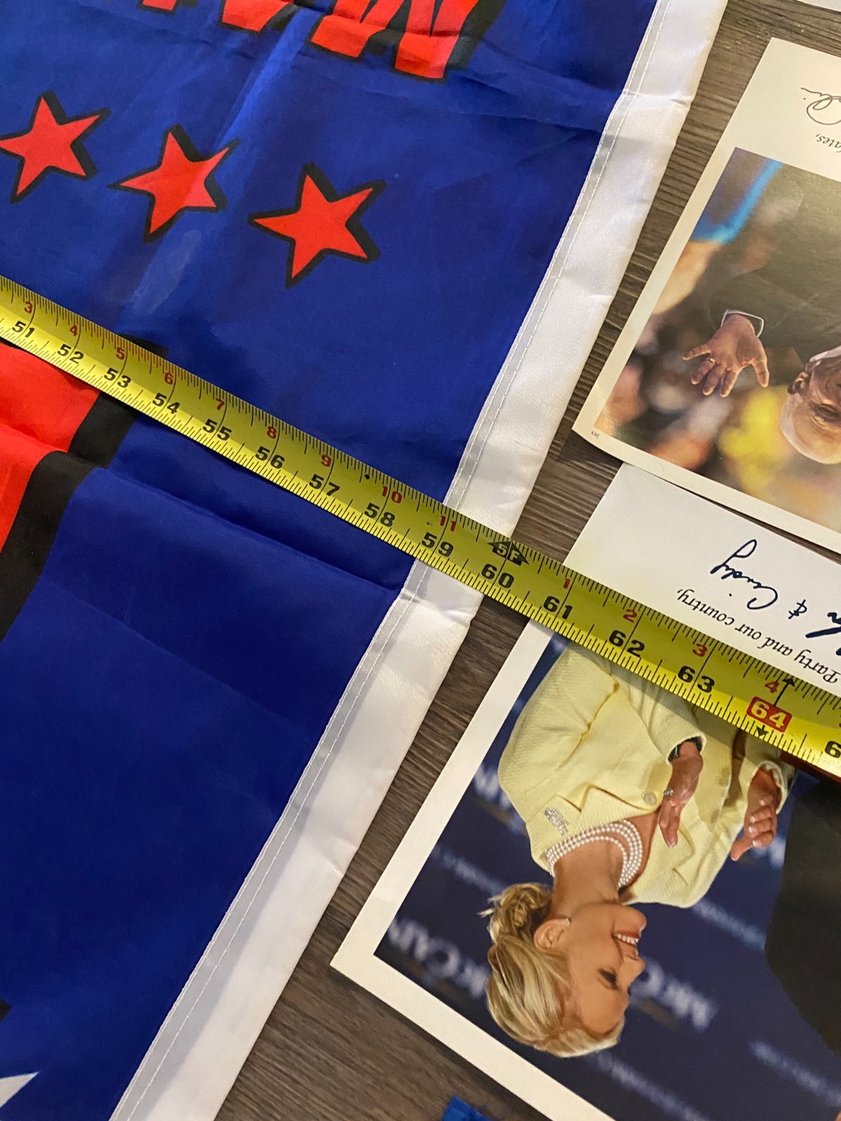 3×5 Trump flags w/ lot McCain Palin campaigning and President Ronnie Reagan book