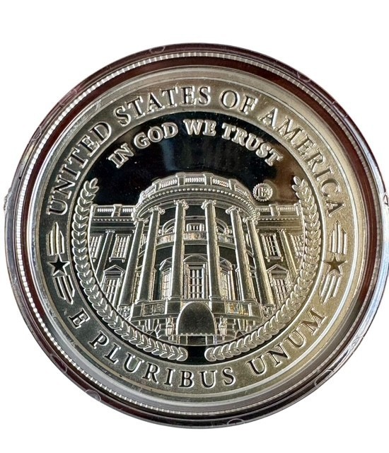 Joe Biden Bradford Exchange Mint Legacy set of 8 coins Silver Plate Display Box
