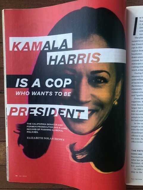 2019 “Kamala Harris is a Cop Who Wants to Be a President” – Reason Magazine