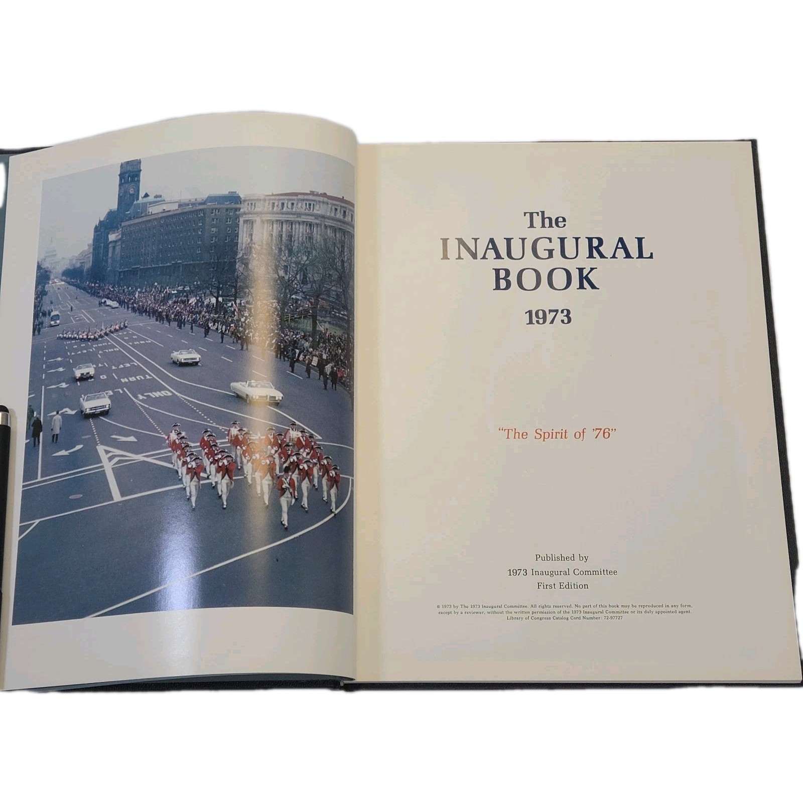 Vintage 1973 Inaugural Book Signed By Spiro Agnew. Collectable Political Ephem..