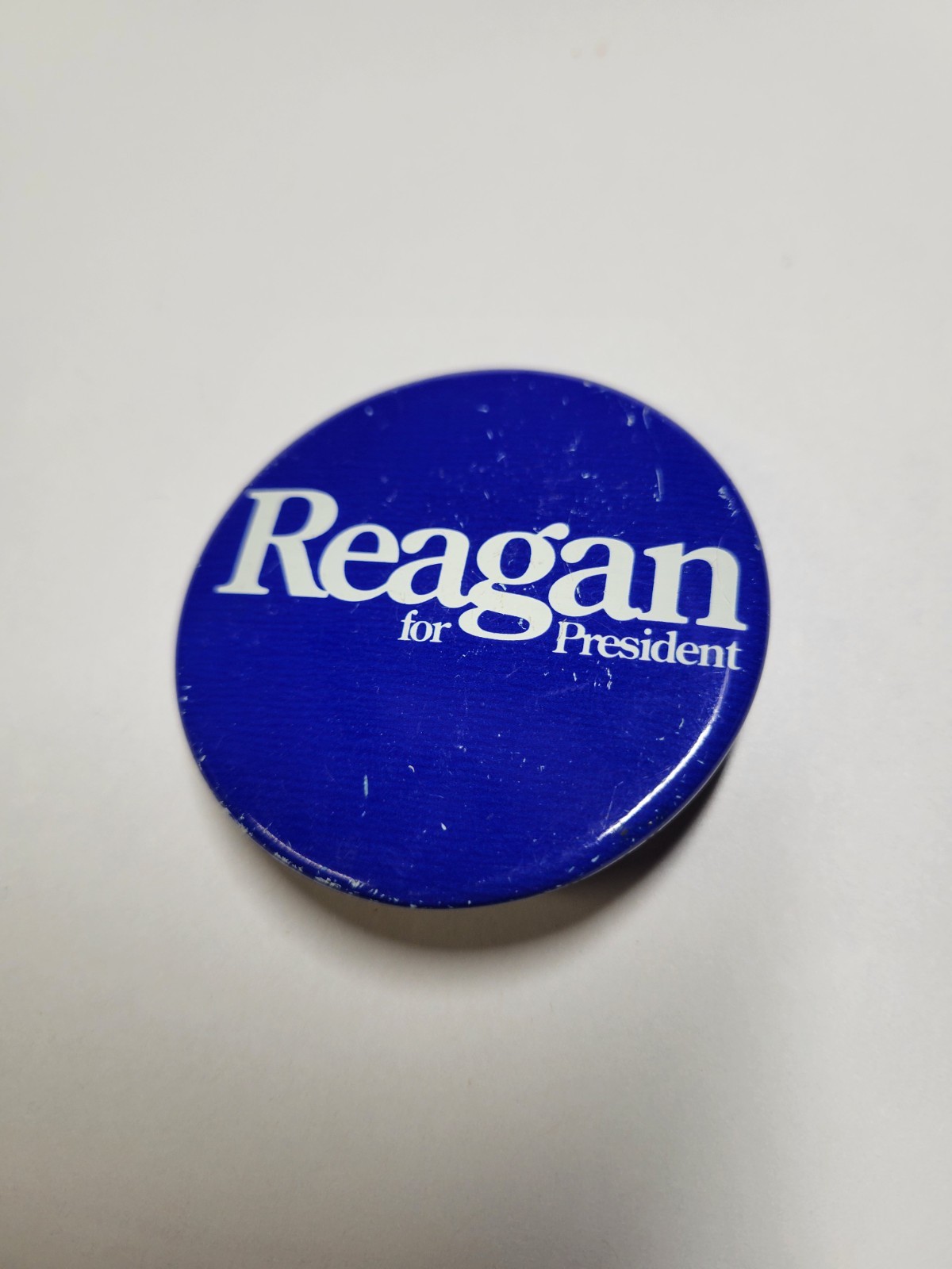 Reagan for President Blue Election Pin 2.25″