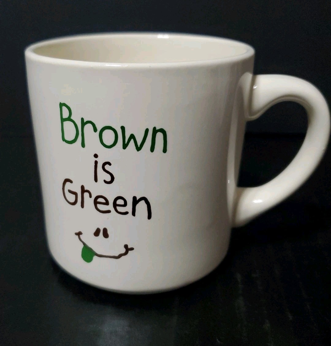 Vtg USA-Doug Wilson Mug Jerry Brown Polictical Satire…Stuff Your Ballot..Face