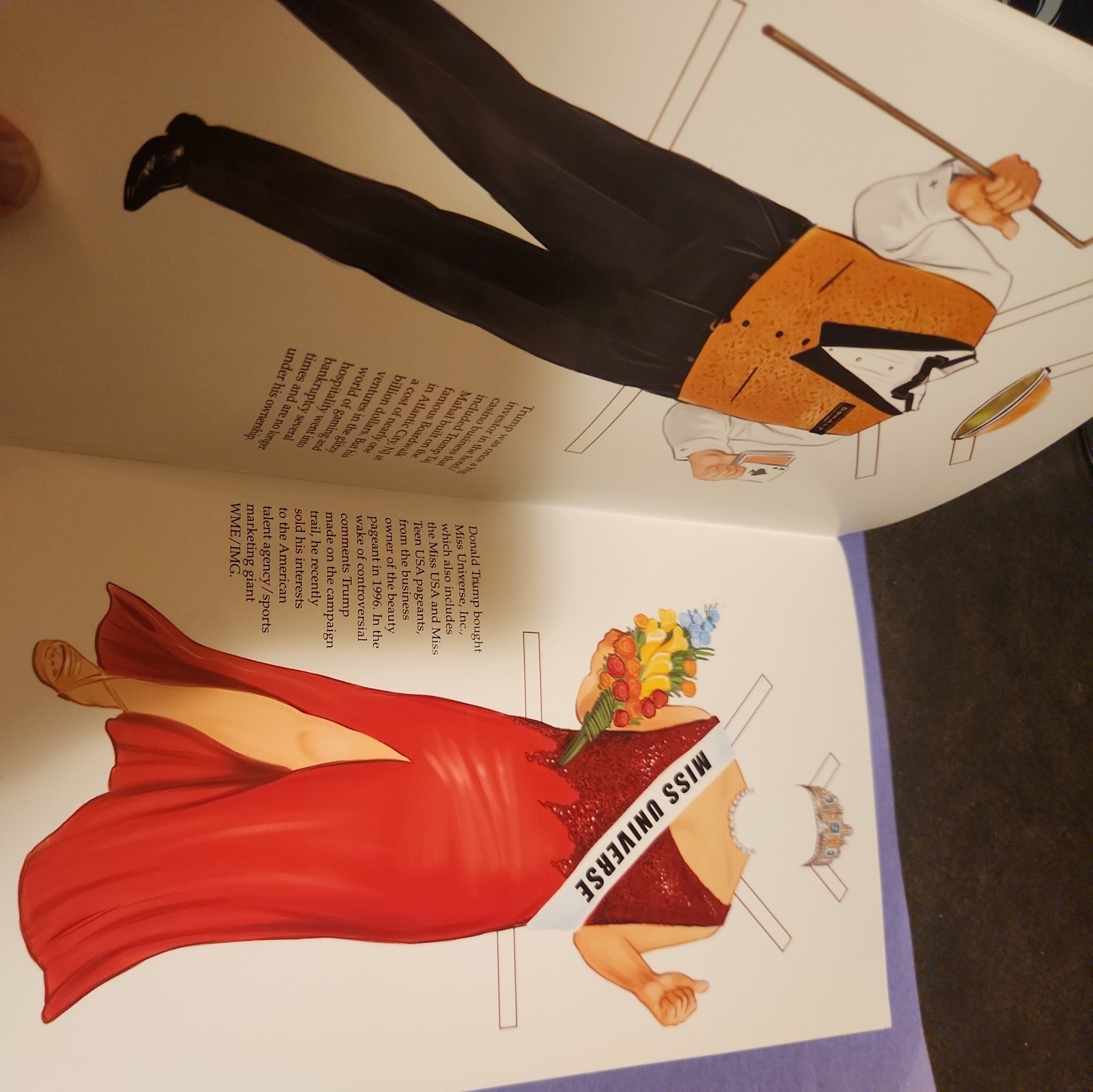 Brand New Collectible Campaign Edition Donald Trump Paper Doll Book by Tim Foley