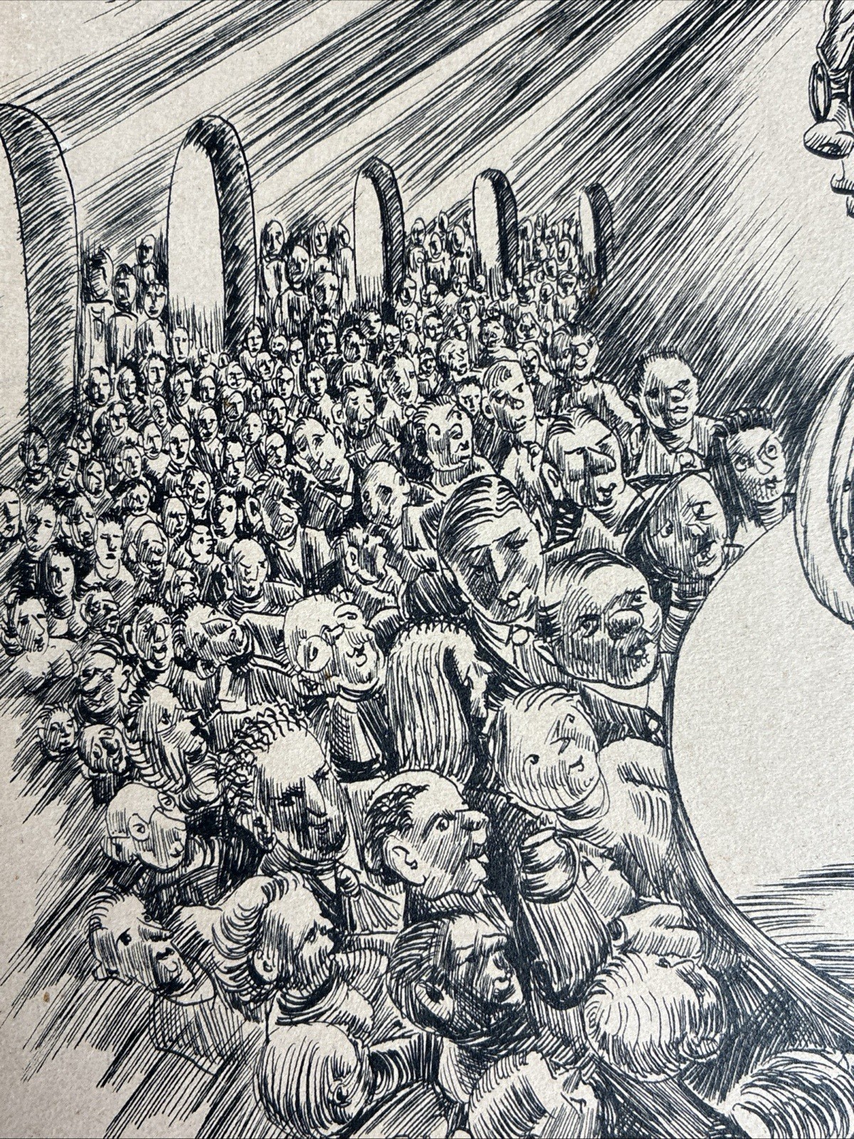 Sam Patrone Original Hand Drawn Political Cartoon Signed