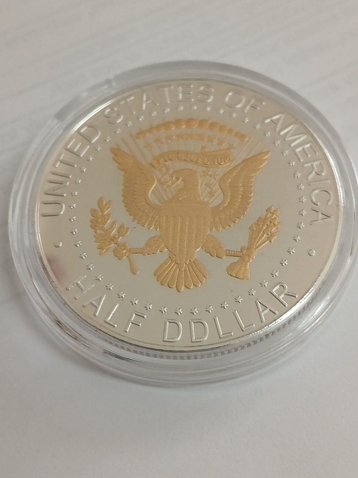 24k Gold And Silver Plated Kennedy Half Dollar