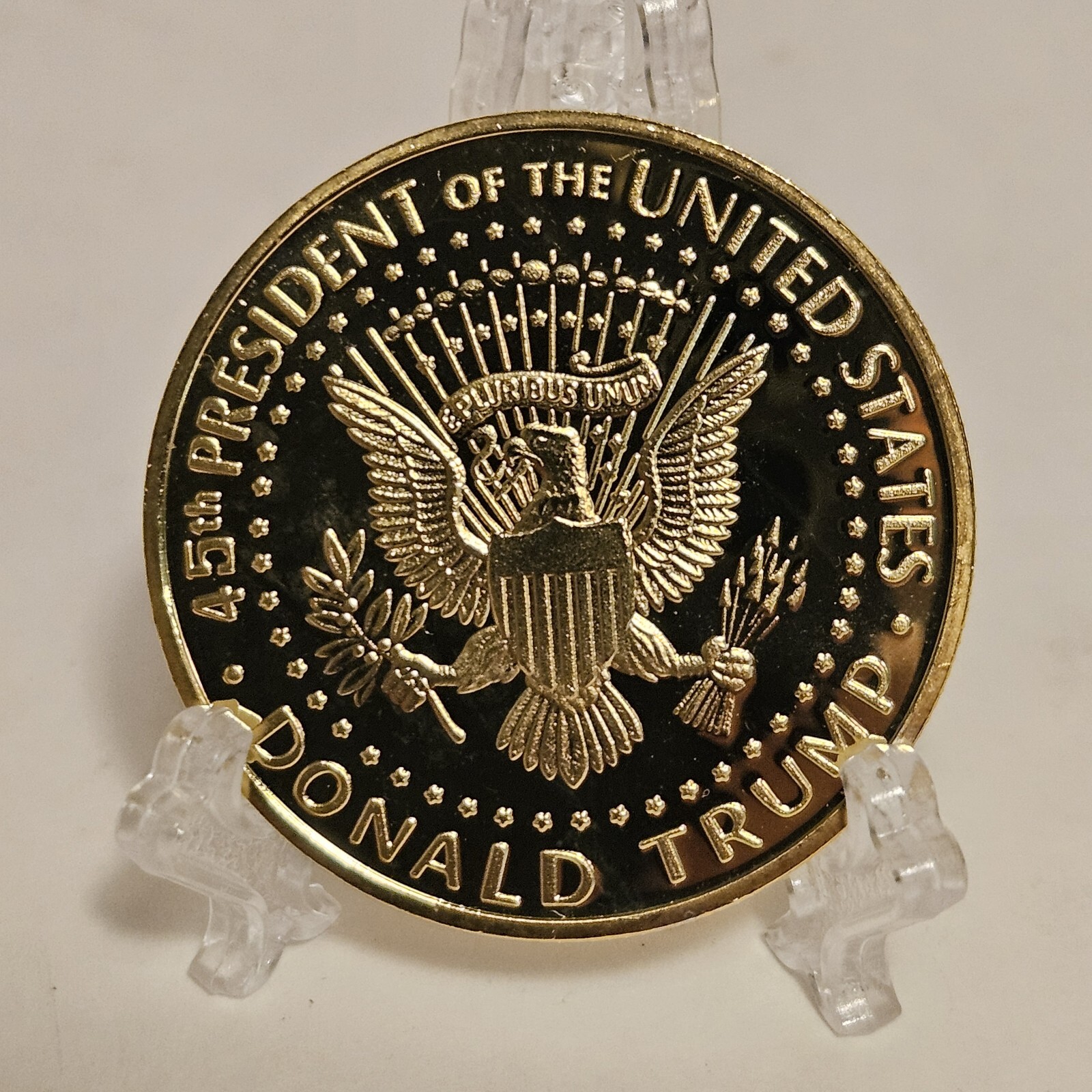Donald J. Trump 2019 Gold Plated Challenge Coin 45th President Of United States