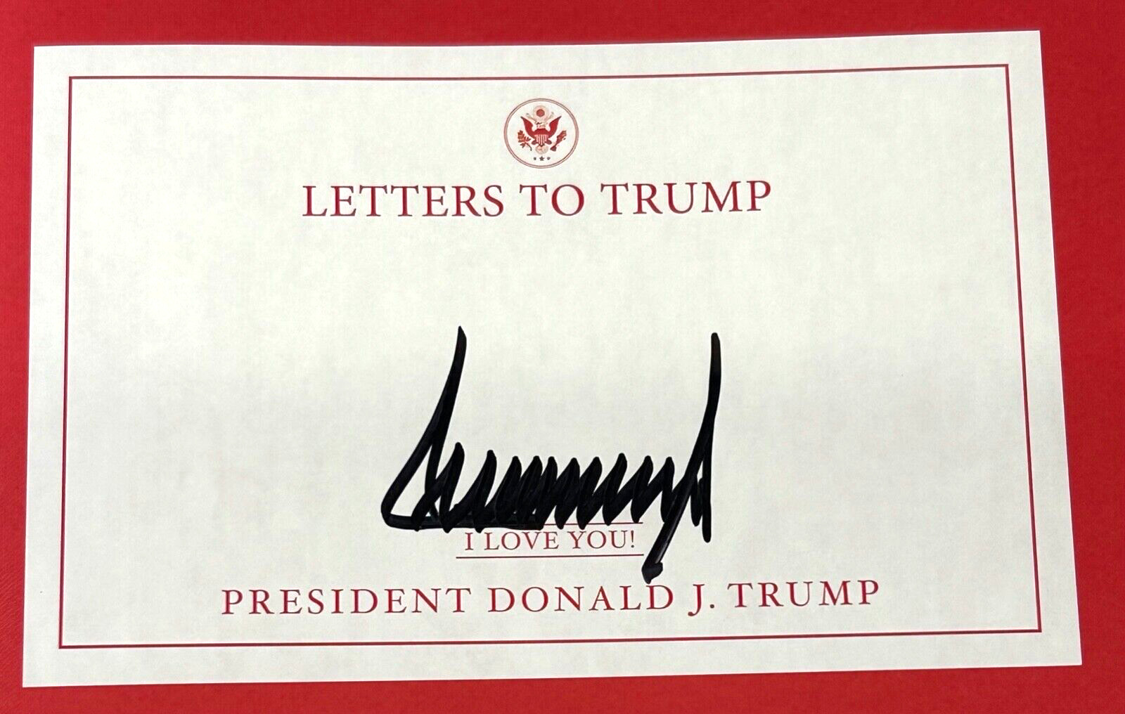 DONALD TRUMP Signed Autograph Boxed Book “Letters To Trump” President JSA LOA