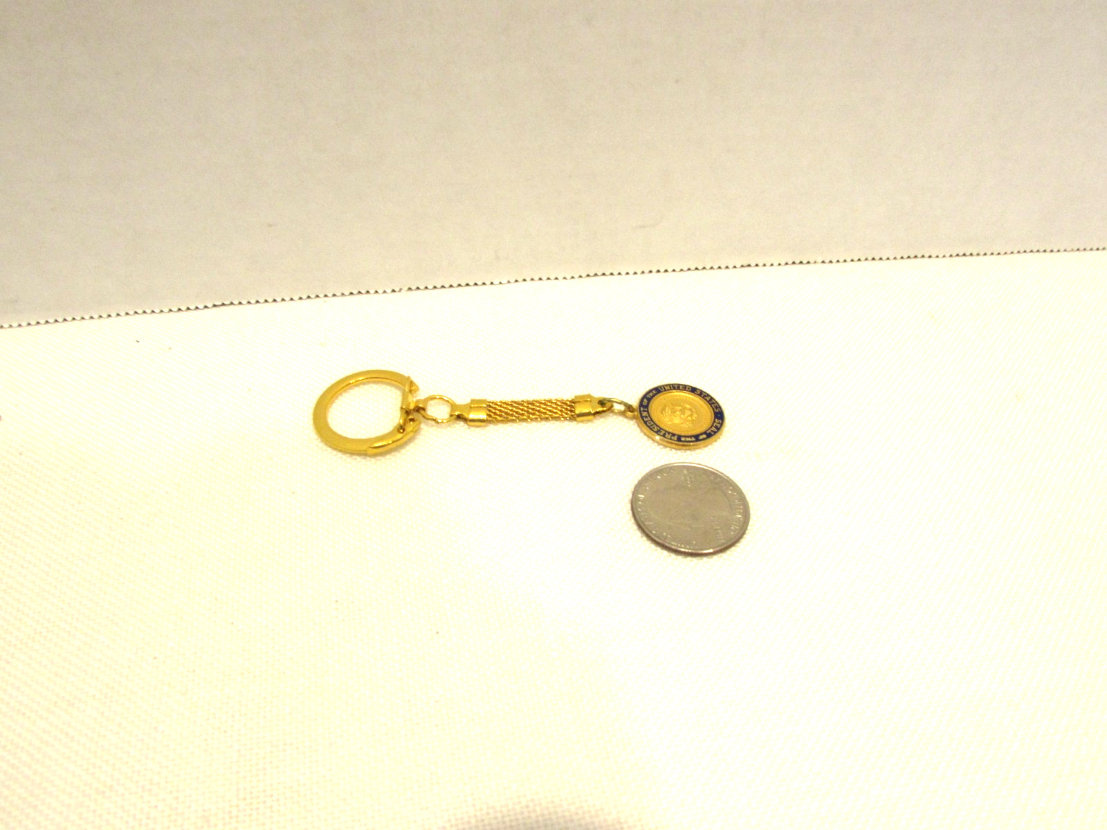 President Gerald Ford Presidential Seal Keyring New in Original Display Box