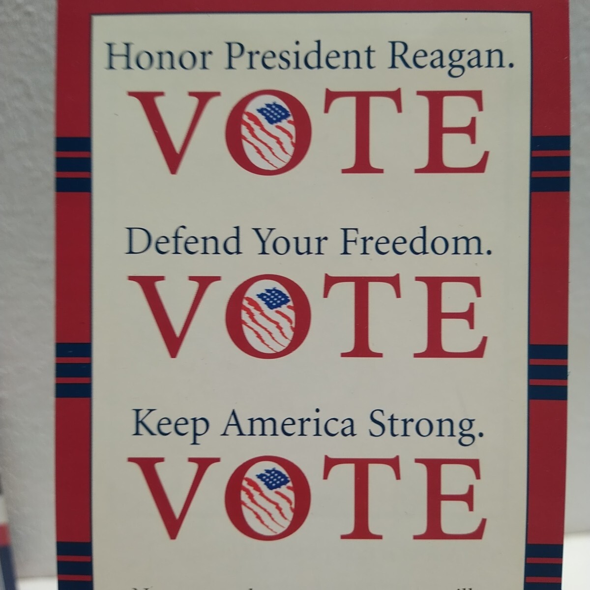 Ronald Reagan Election Campaign Michigan Republican Vote 1984 Freedom Brochure