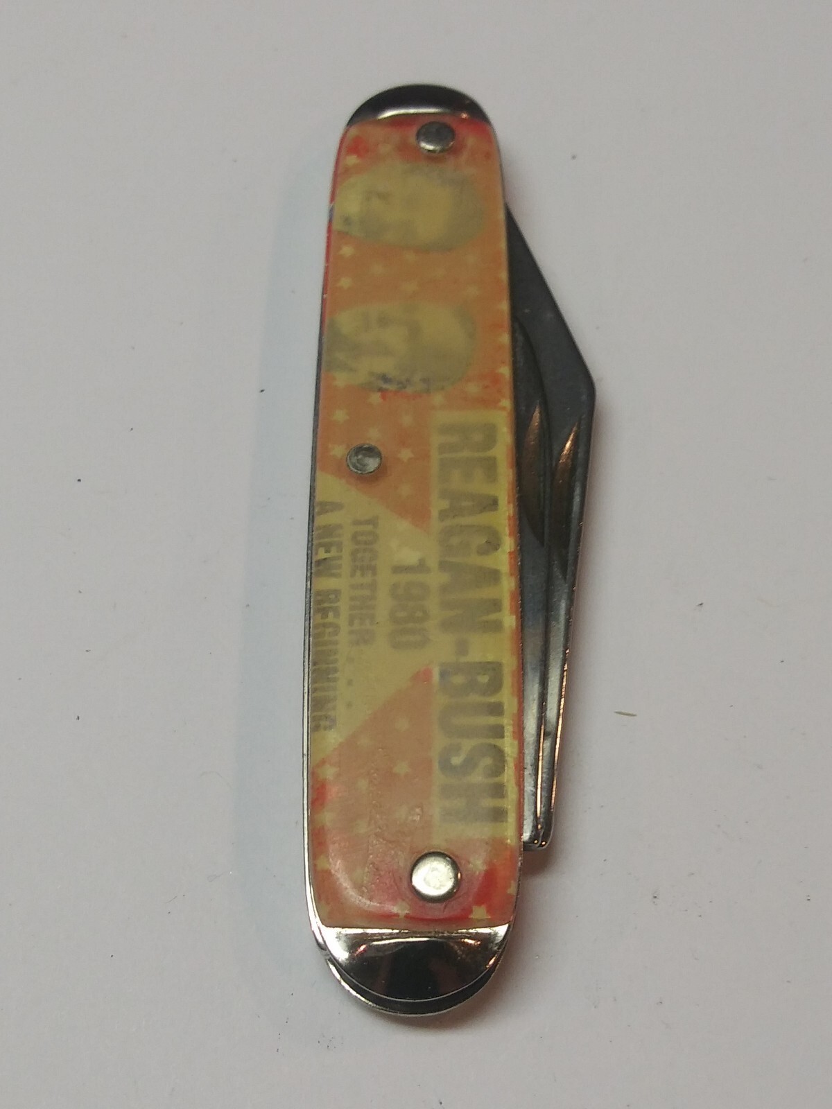 Vintage Reagan – Bush 1980 Presidential Race Folding Pocket Knife Made in USA