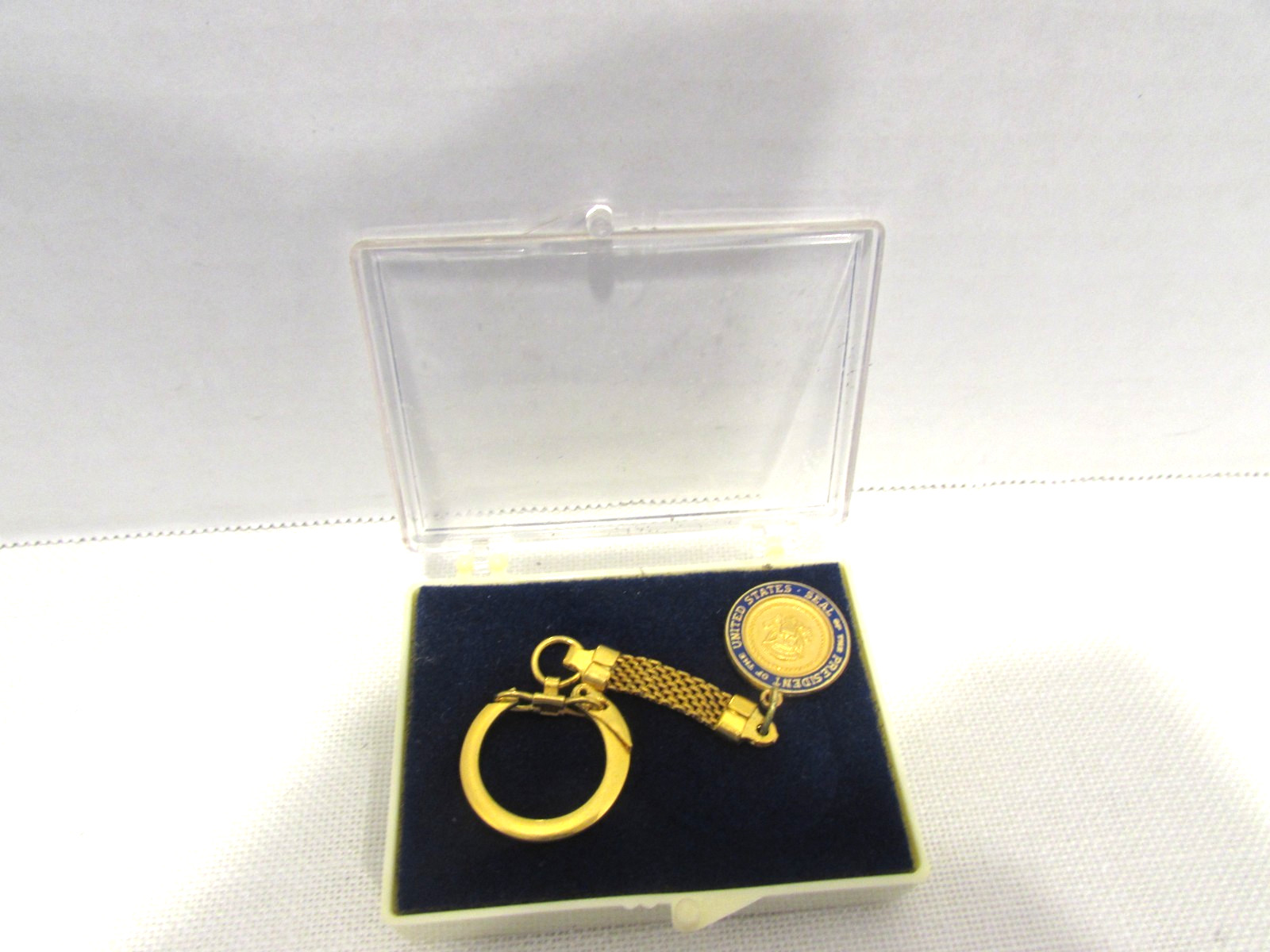 President Gerald Ford Presidential Seal Keyring New in Original Display Box
