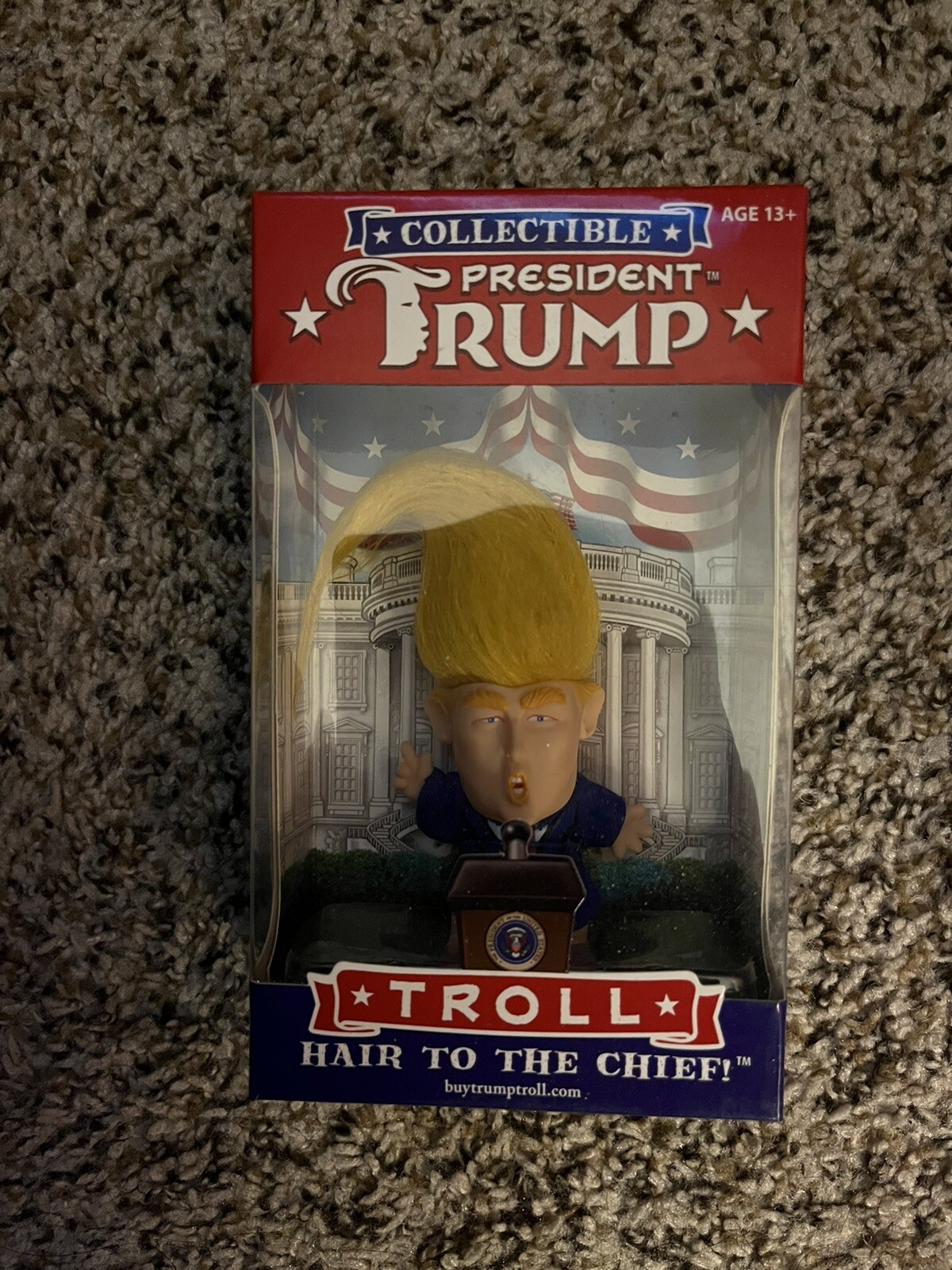 President Donald Trump Collectible Troll Doll “ Hair To The Chief “ NEW in Box!