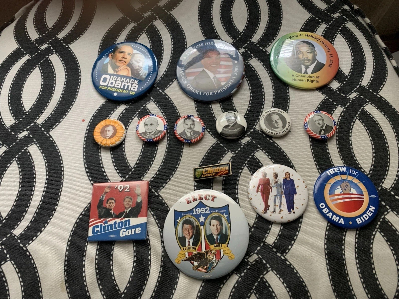 Various Collectible Presidential Campaign Pins