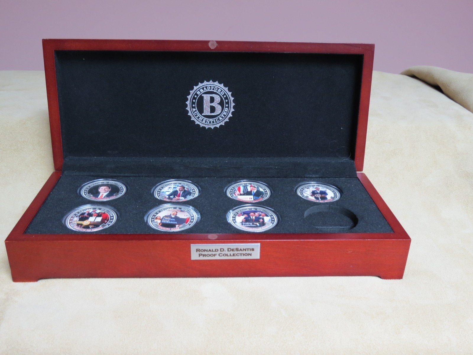 Ronald D. DeSantis Commemorative Coins – 7 Silver Plated Proof Coins