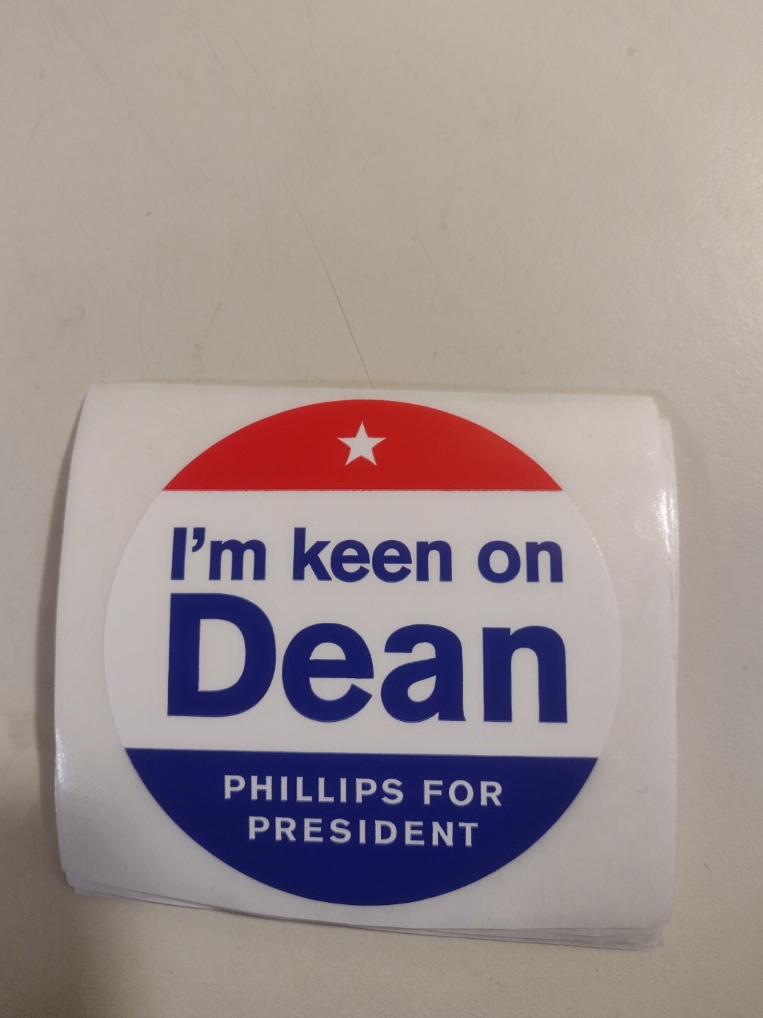Dean Phillips I’m Keen On Dean Phillips For President Campaign Lapel Sticker
