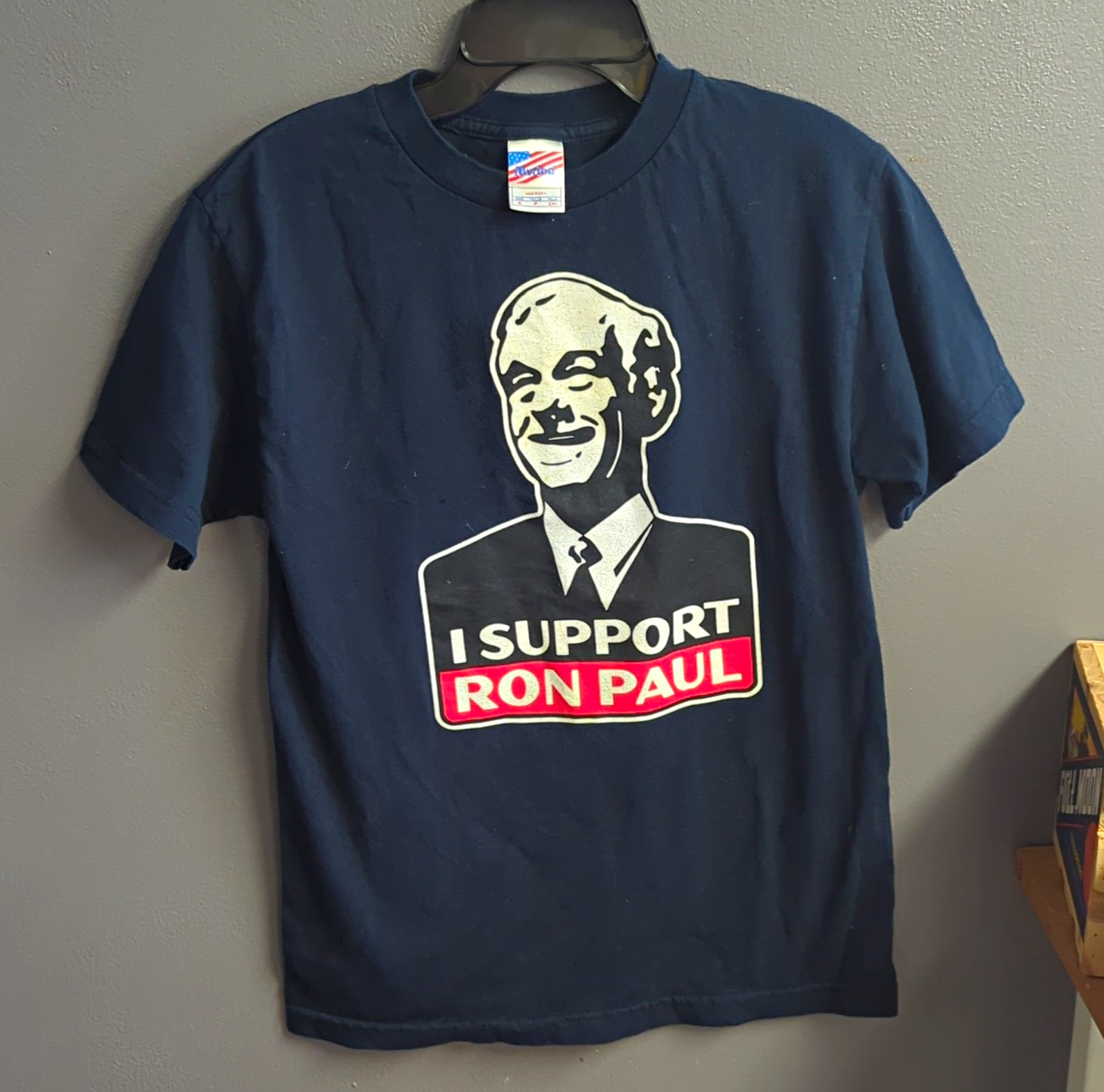 Murina I SUPPORT RON PAUL Politics Navy Blue T-Shirt USA Small