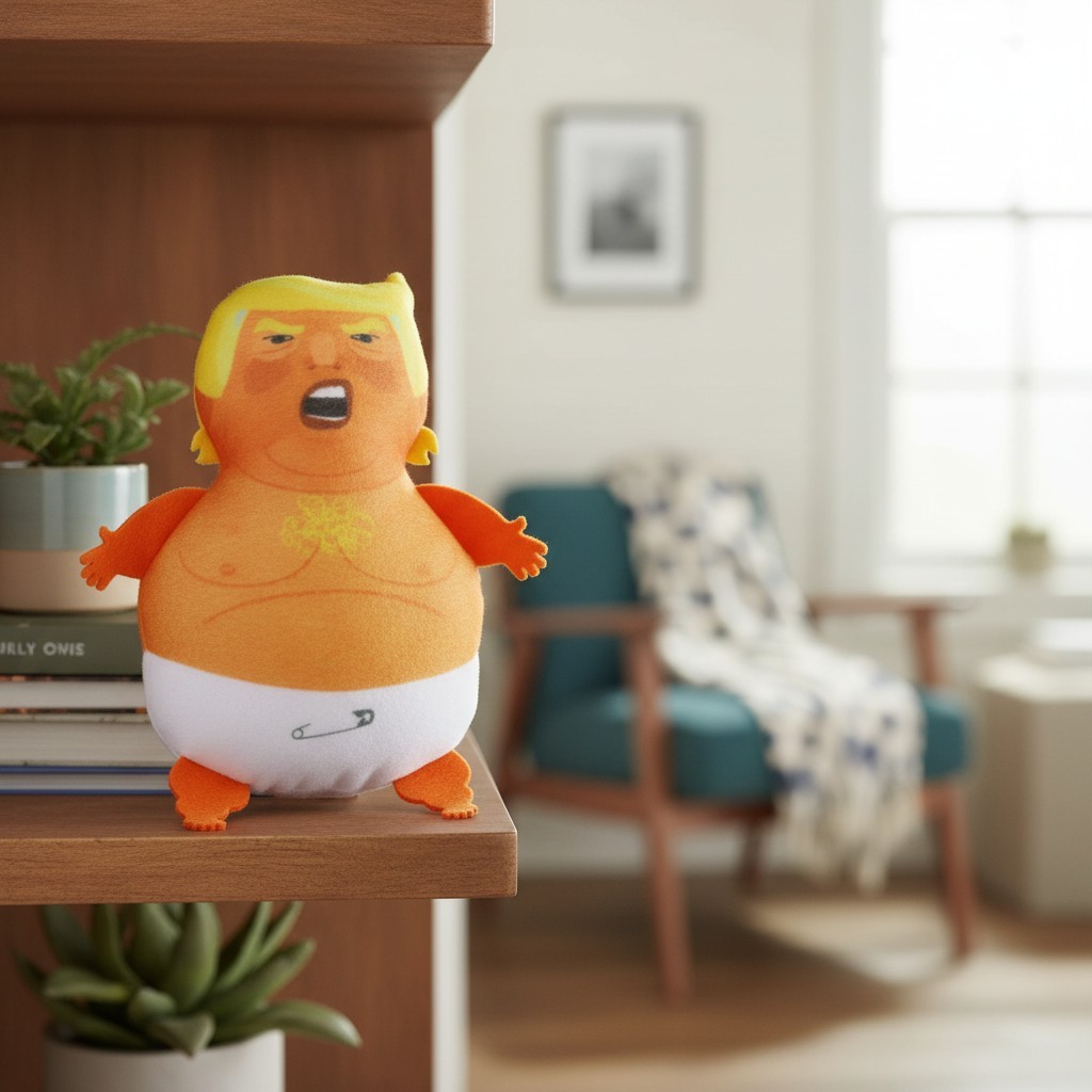 Baby Donald Trump Plush Catnip Toy – Perfect Gag Gift for Pets & Owners