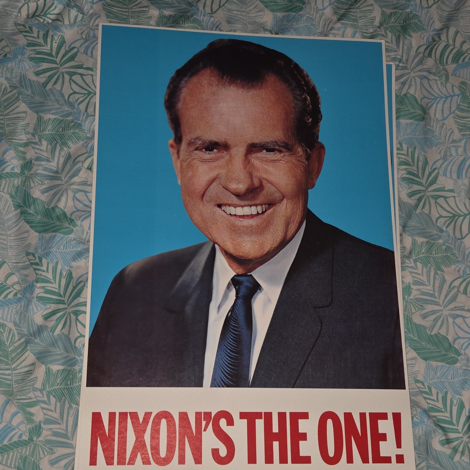 Richard Nixon 1968 Campaign Poster “NIXON’S THE ONE!” Paper