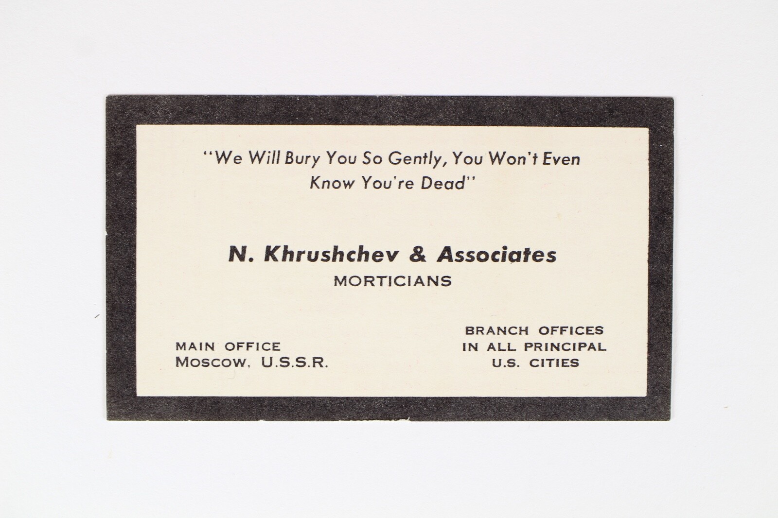 1960’s Anti Communist Khrushchev USSR Campaign Ephemera