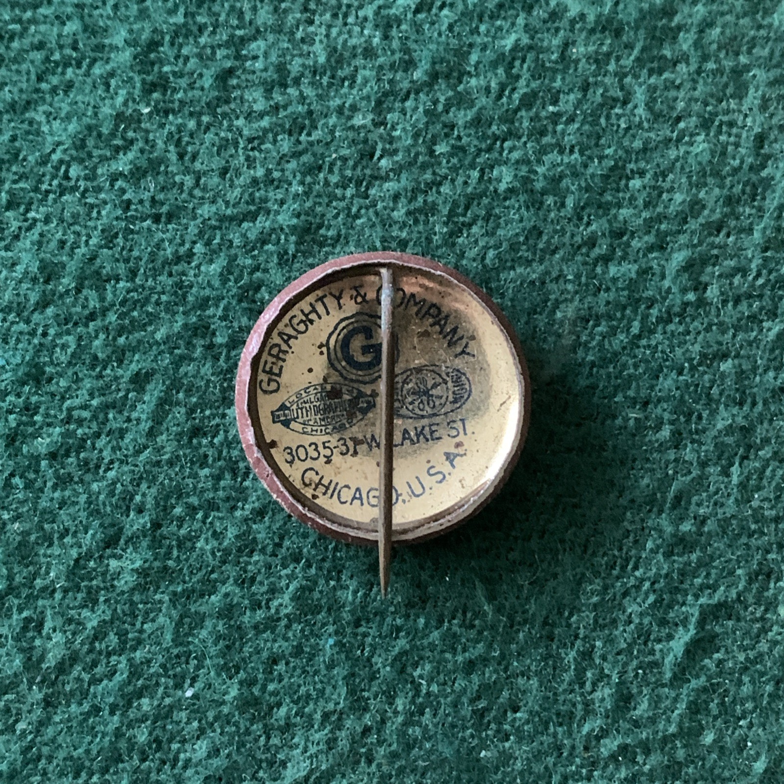 Alfred SMITH 1928 Presidential Campaign Political Pinback Button Pin, Greenduck