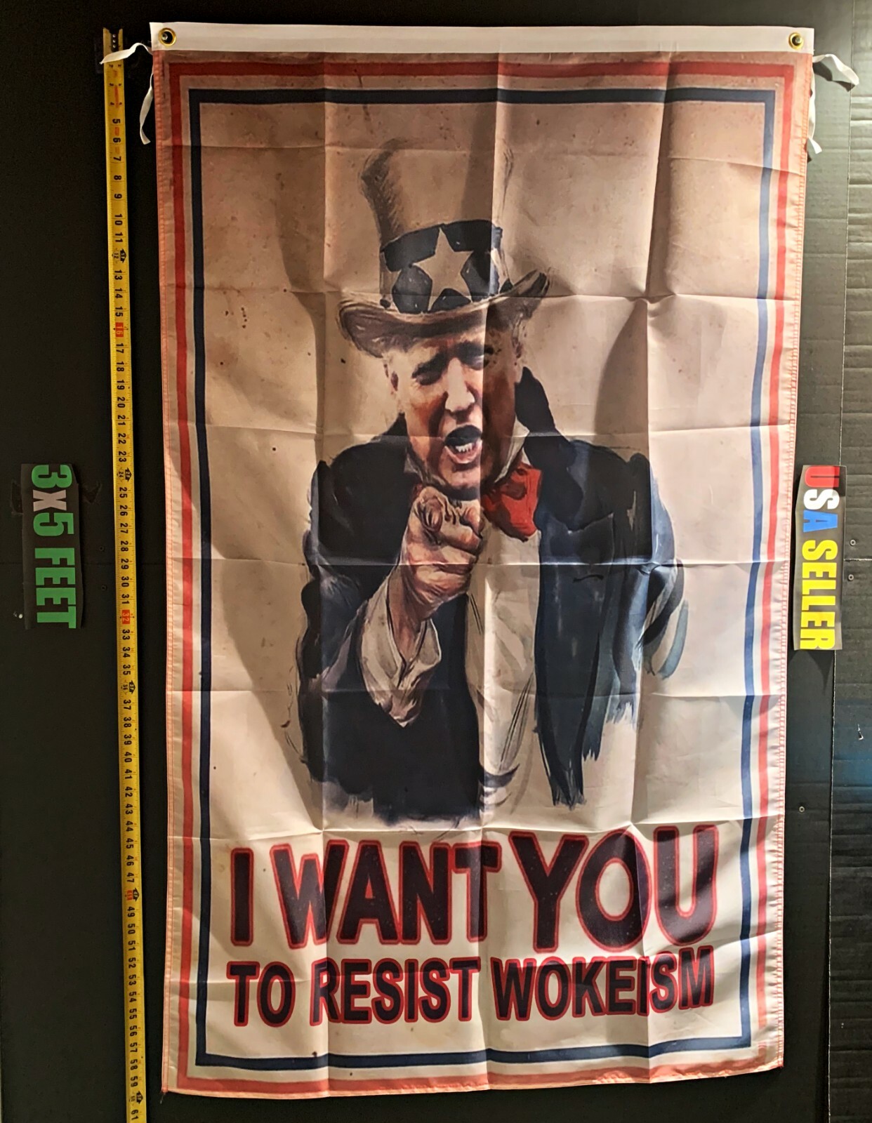 Donald Trump Flag FREE USA SHIP I Want You To Avoid Woke Desantis USA Sign 3×5′