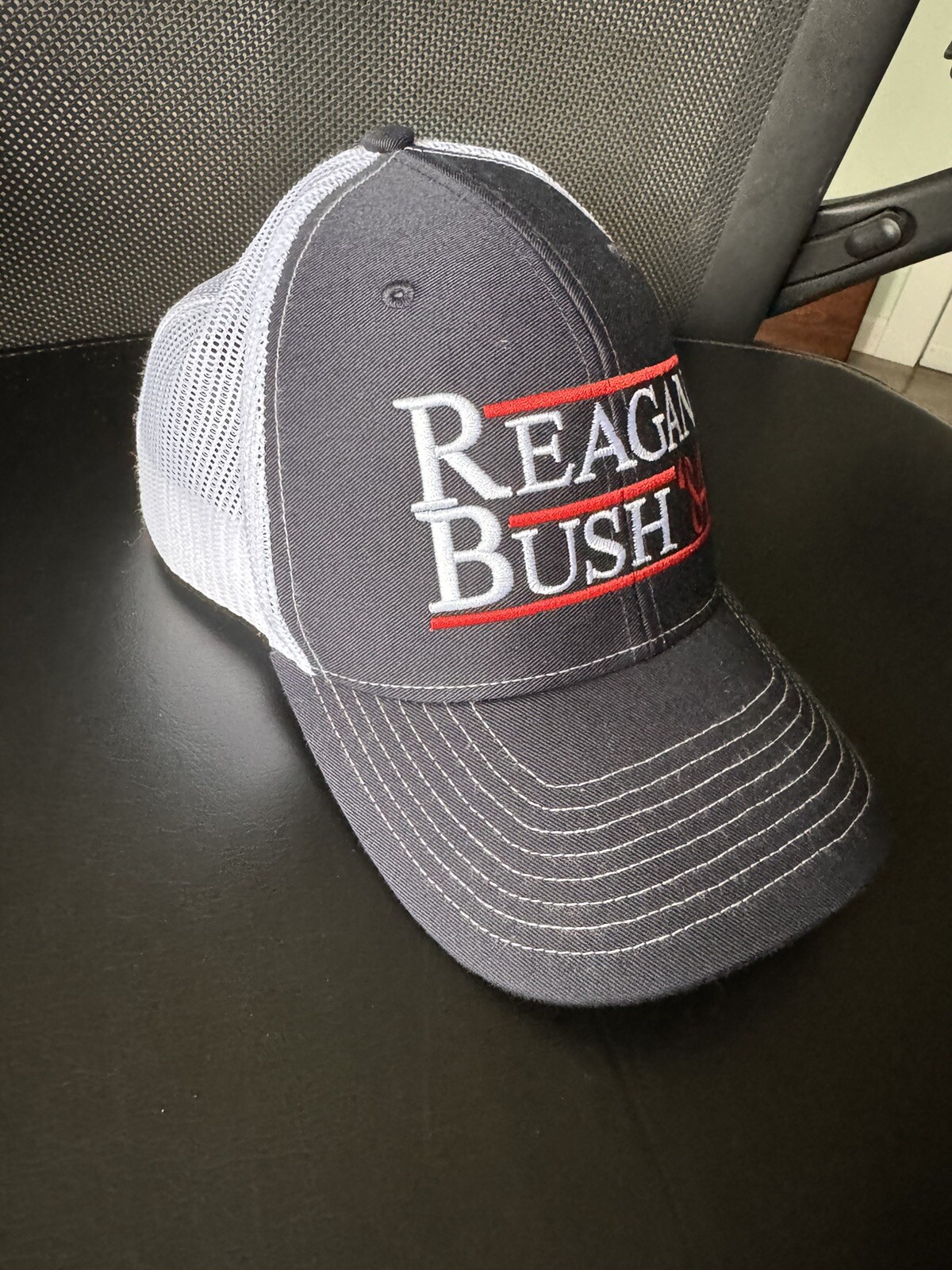 Vtg Otto Collection Reagan Bush ‘84 Meshback Baseball Cap Adjustable Retro Hat