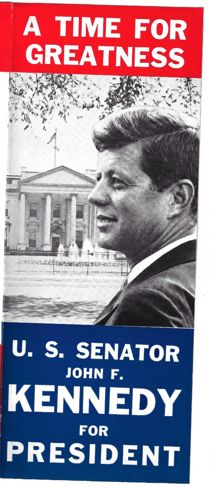 1960 Big John Kennedy Presidential Primary Campaign Slogan Pamphlet Boston Ma HQ