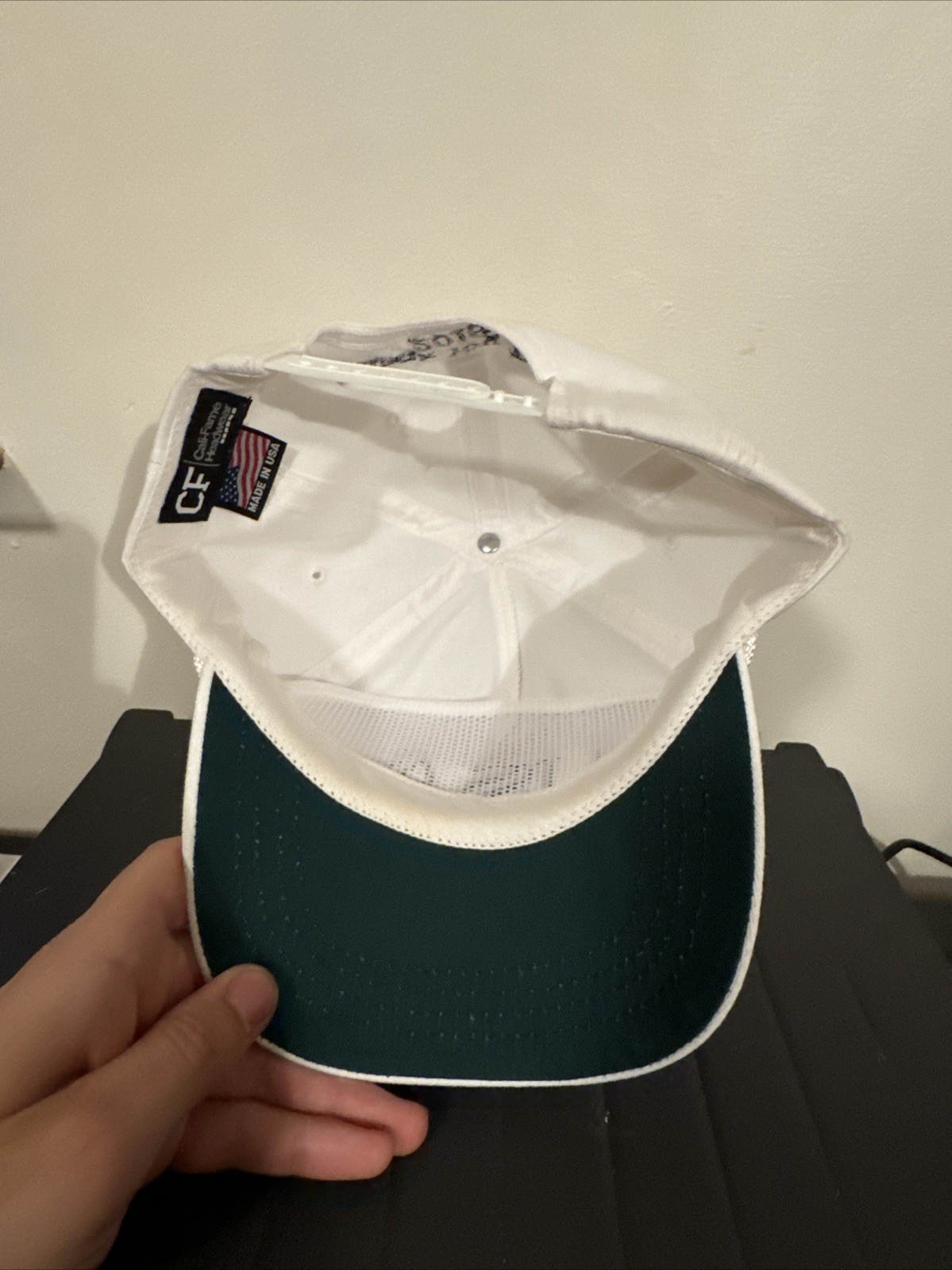 Trump USA 45 White Snapback Hat (Official Product – Cali Fame, Made in USA)