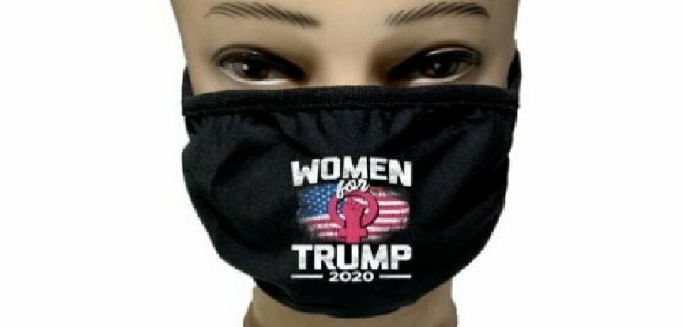 Black Face Mask WOMEN FOR TRUMP Unisex Reusable Washable Soft multi Layer New