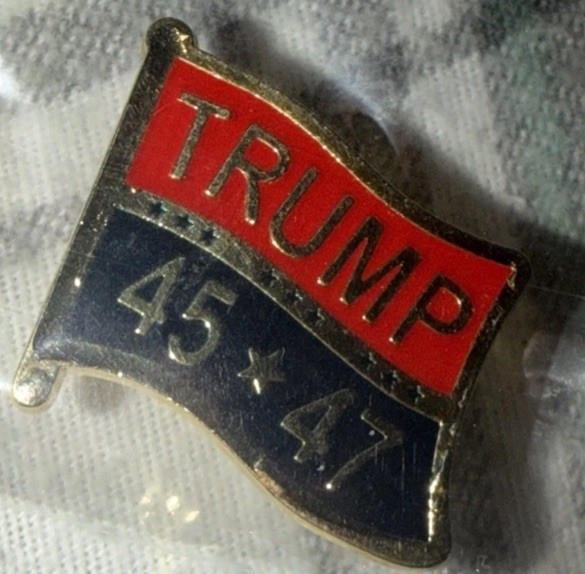 Trump 45/47 Pin Or Tie-Tack Still In Bag