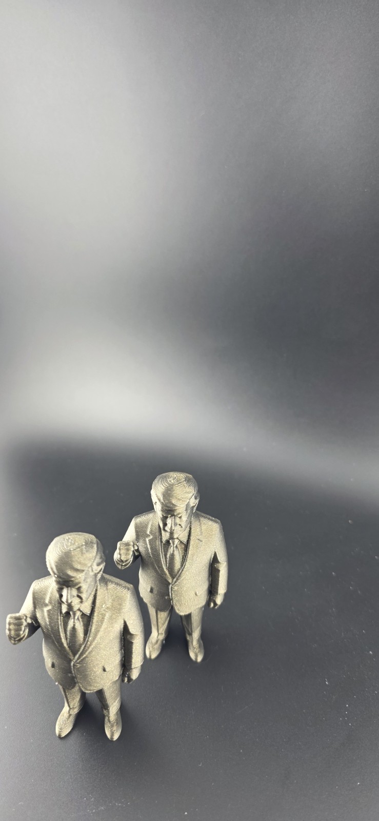 2 Tiny TRUMP Statues 3D PRINTED Pocket President 45 47 Donald Trump Novelty FUN
