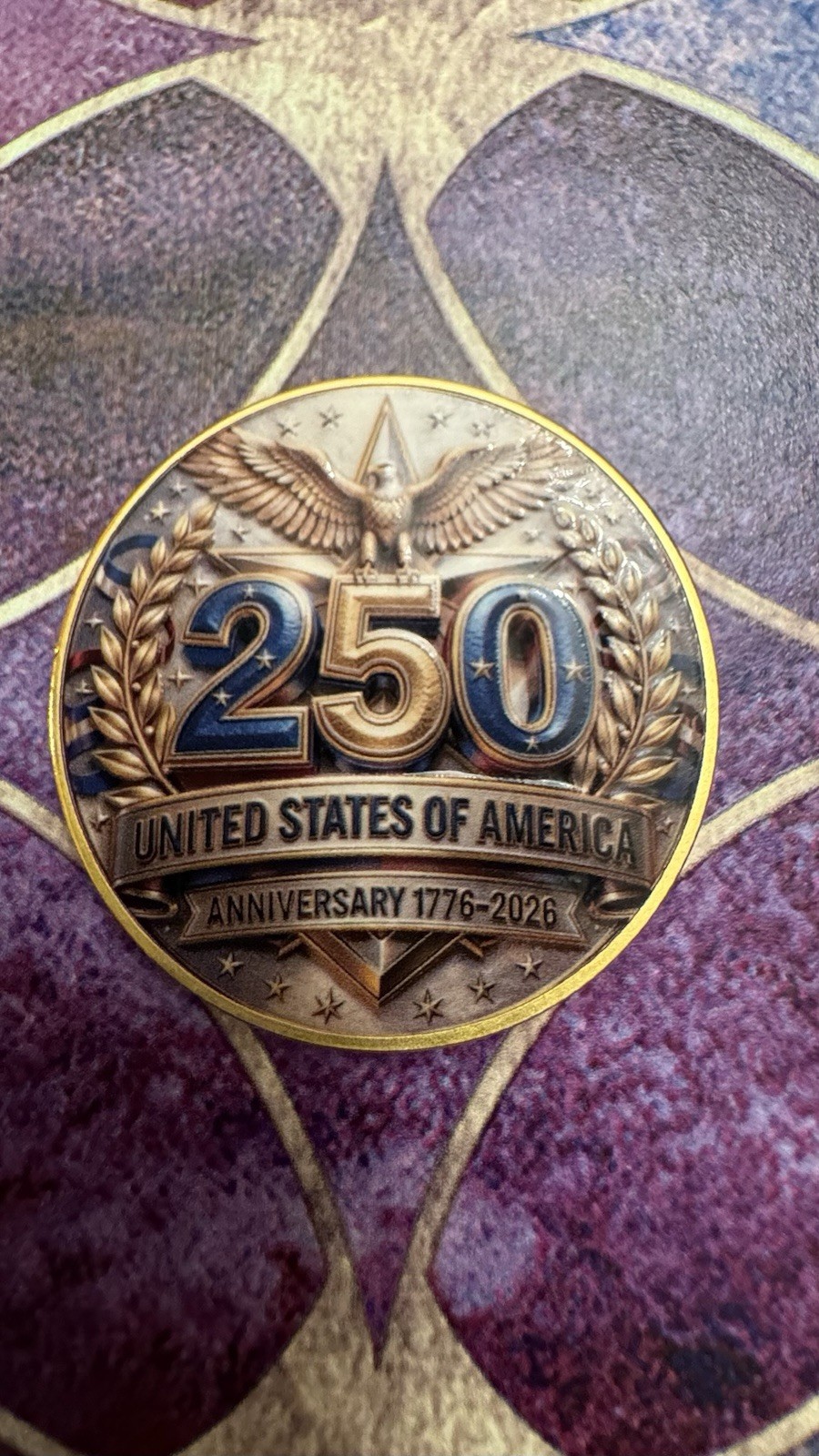 America 250th Anniversary Coin USA Independence Commemorative Souvenir, NEW