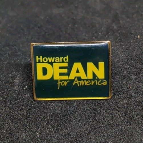 Howard Dean for America Pin Political President Election Campaign Lapel Button