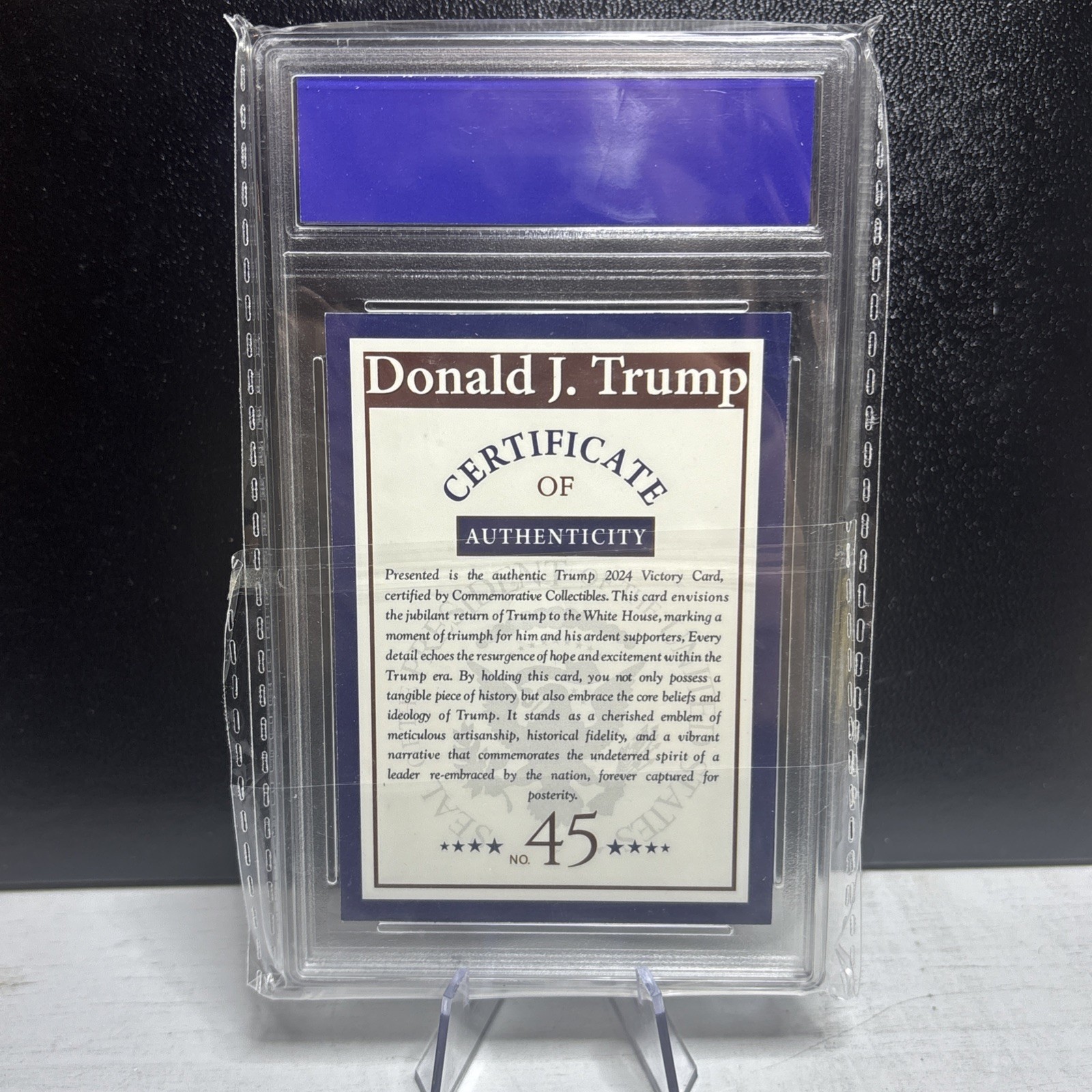 Donald Trump President Limited Run Special Edition 2024 Victory Card CC 10