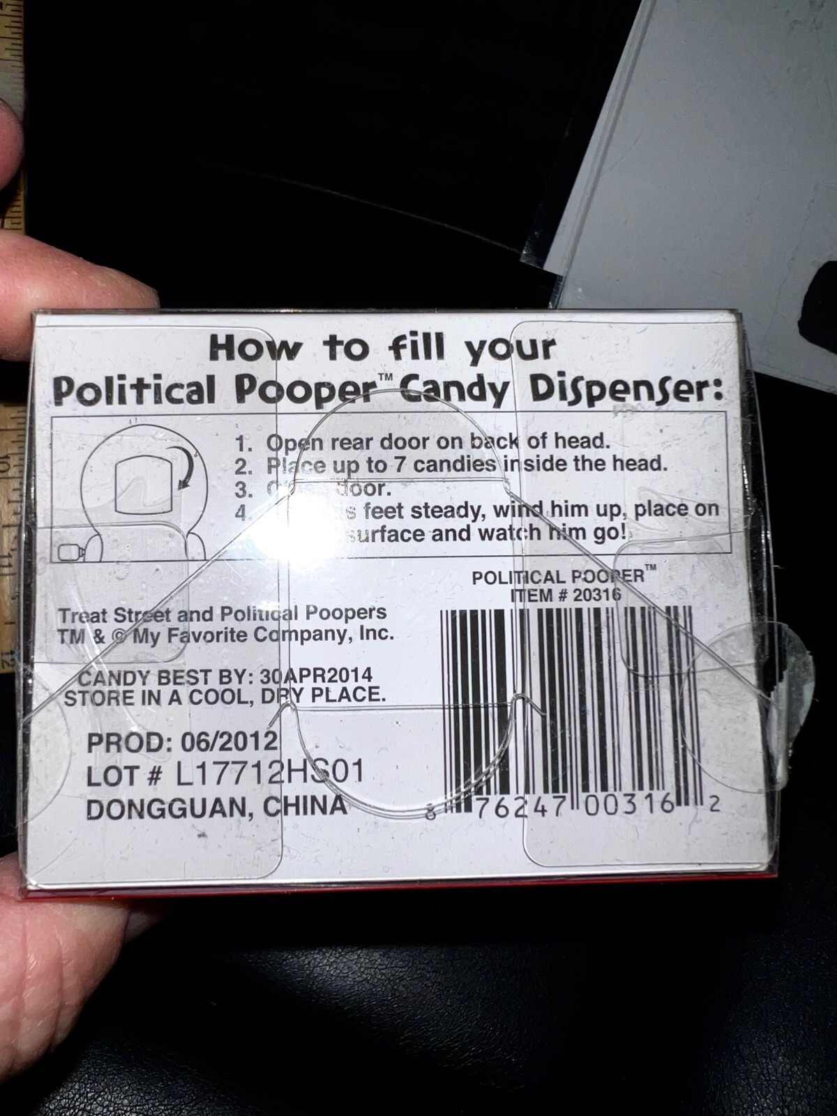 MITT ROMNEY Political POOPERS Collectible Candy Dispenser NEW IN BOX FUN 😂👀
