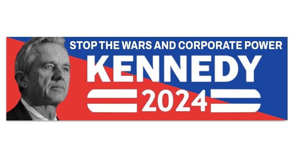 Robert F. Kennedy Jr. Bumper Sticker President 2024 Glossy Waterproof Political