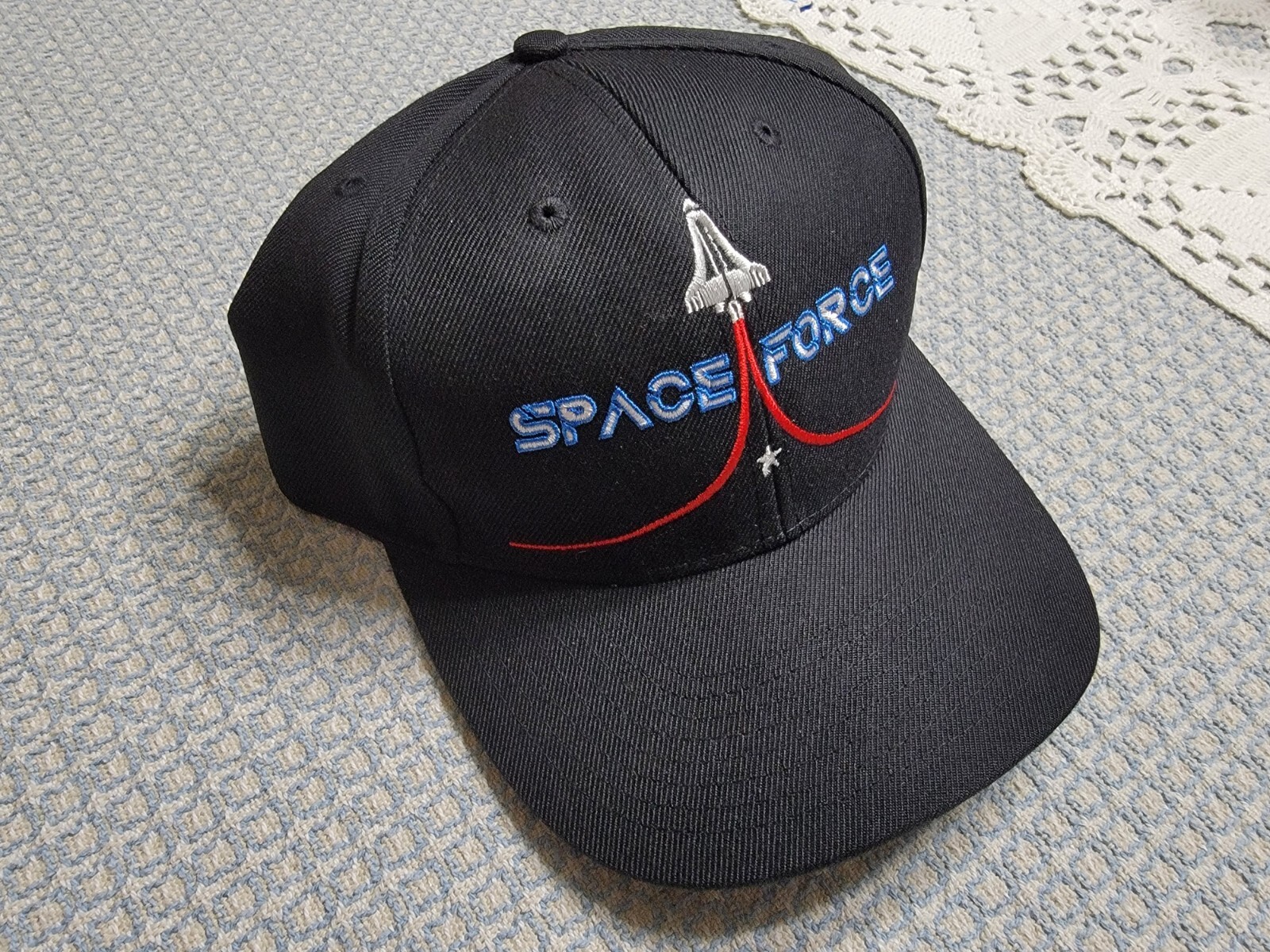 Official Trump 2019 Black Space Force Hat, Cali-Frame