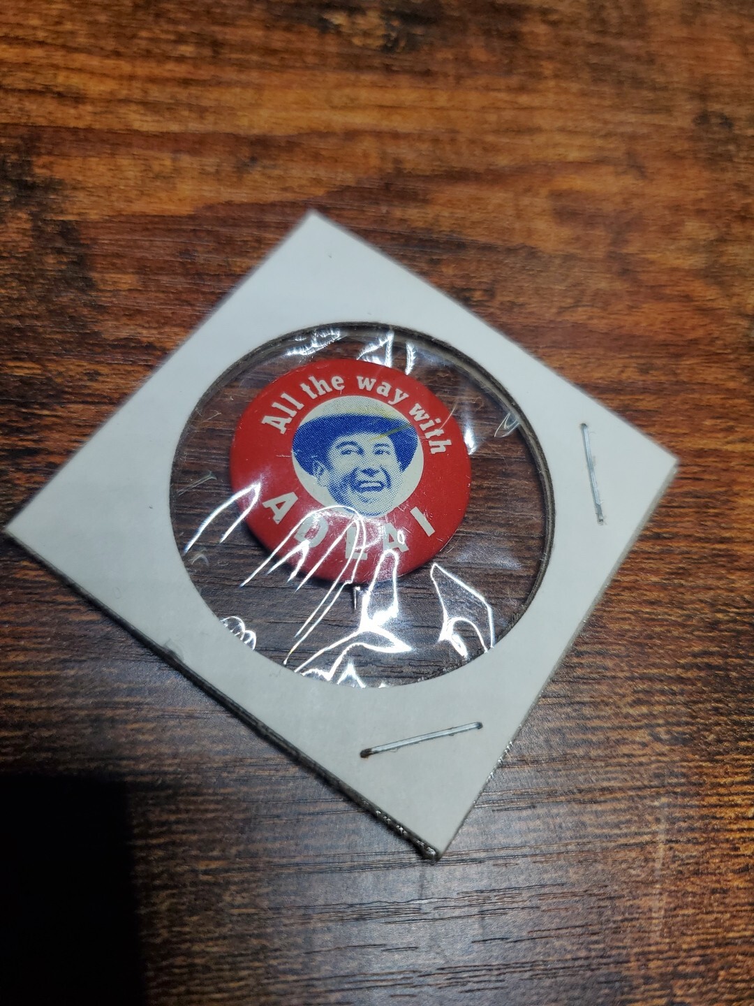Adlai Stevenson 1956 campaign pin button political