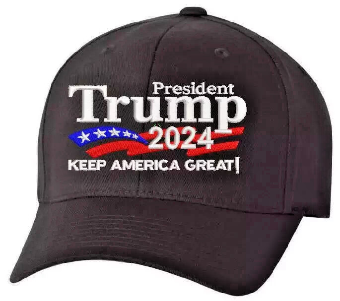 Trump 2024 – President Donald Trump Keep America Great Hat Black Adjustable NEW