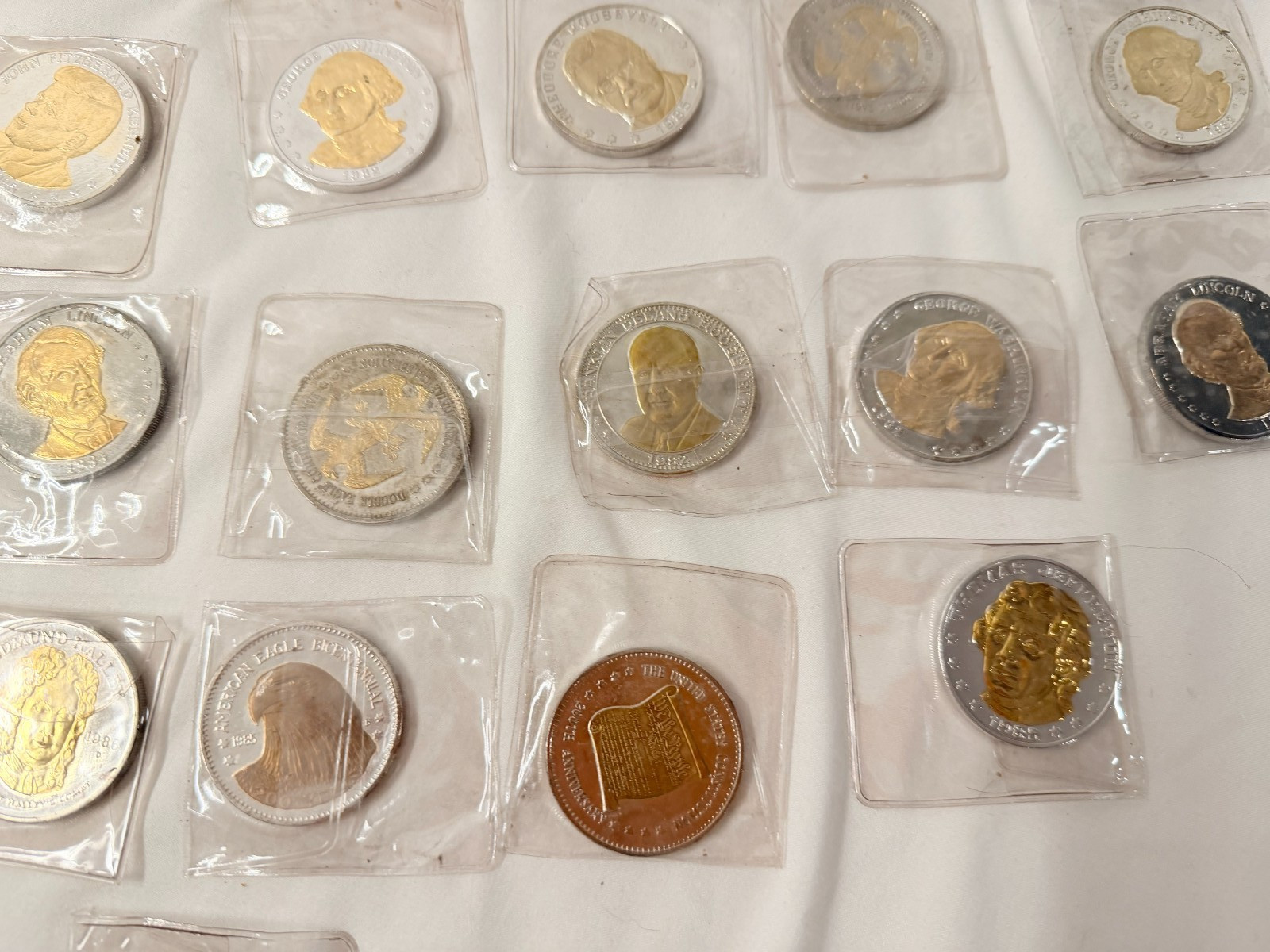 Presidential Coin LOT Lincoln Trump Washington Kennedy Roosevelt Truman Patton