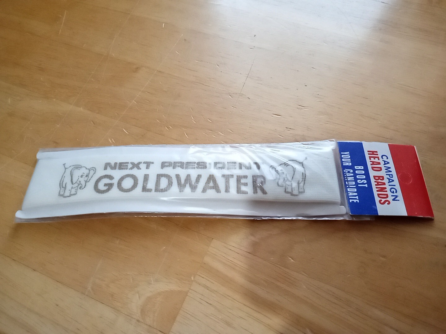 1964 Campaign Headband…Next President Goldwater. New Unopened